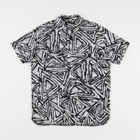 Nike SB All Over Print Woven Polo Shirt - Particle Grey / Summit White / Black thumbnail