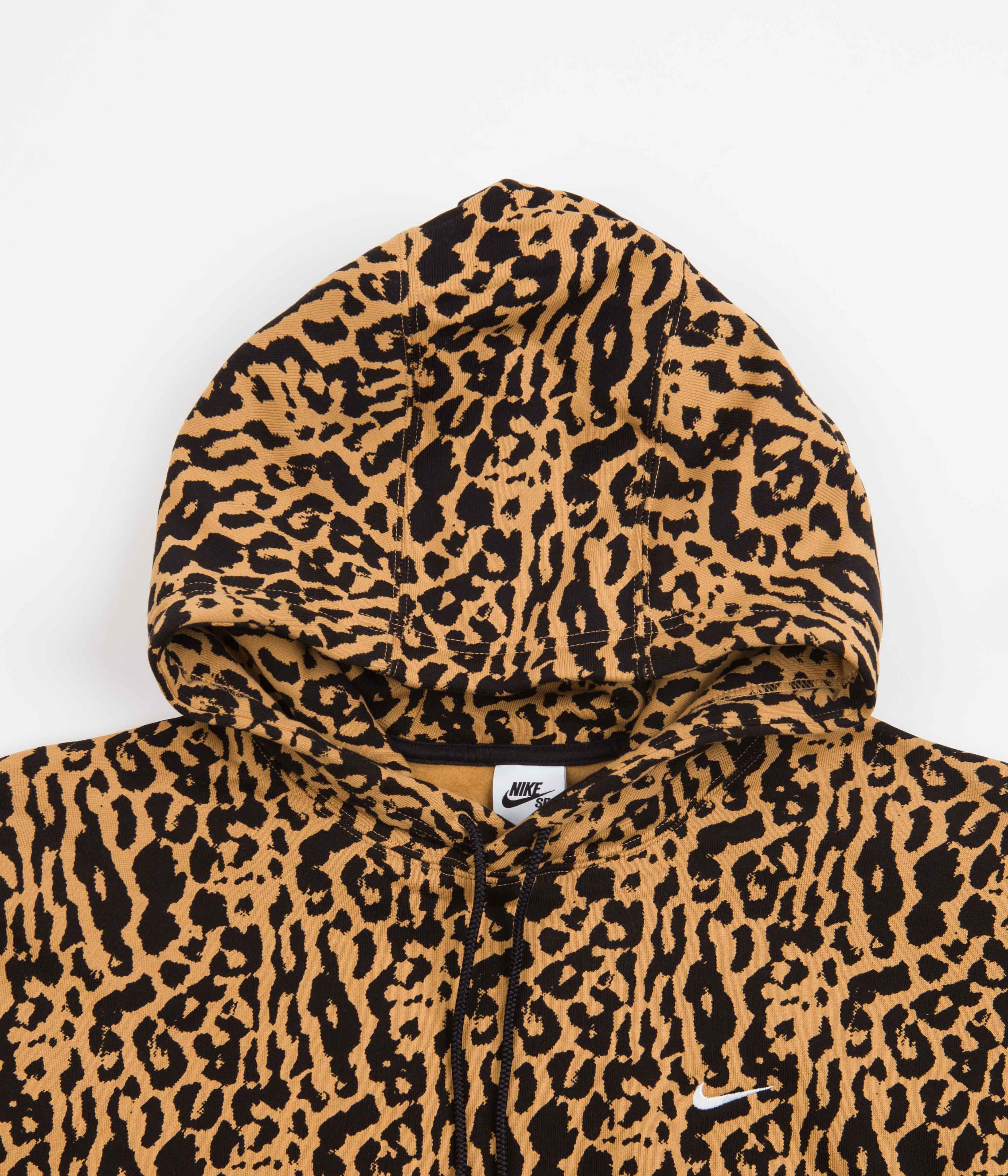 Nike SB Animal Print Hoodie Elemental Gold Flatspot
