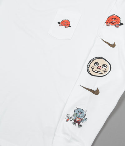 Nike SB Mooncasket Long Sleeve T-Shirt - White / Black