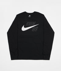 Nike SB Backwards Long Sleeve T-Shirt - Black / Phantom