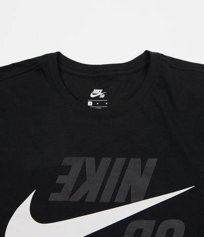 Nike SB Backwards Long Sleeve T-Shirt - Black / Phantom