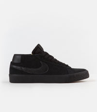Nike SB Blazer Chukka Shoes - Black / Black