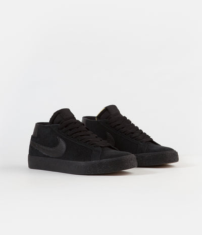 Nike SB Blazer Chukka Shoes - Black / Black