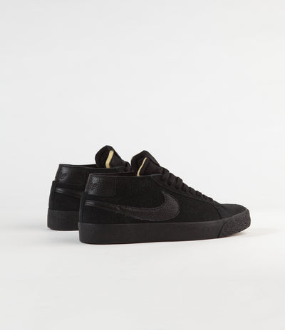 Nike SB Blazer Chukka Shoes - Black / Black