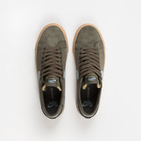 Nike SB Blazer Chukka Shoes Medium Olive Light Armory Blue Flatspot
