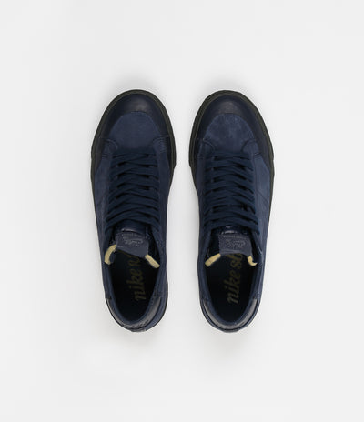 Nike SB Blazer Chukka XT Premium Shoes - Obsidian / Obsidian