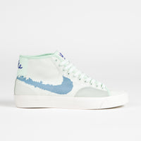 Nike SB Blazer Court Mid Premium Shoes - Barely Green / Boarder Blue - Barely Green thumbnail