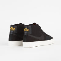 Nike SB Blazer Court Mid Premium Shoes - Black / Black - Black - Sail thumbnail