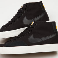 Nike SB Blazer Court Mid Premium Shoes - Black / Black - Black - Sail thumbnail