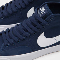 Nike SB Blazer Court Mid Shoes - Navy / White - Navy thumbnail