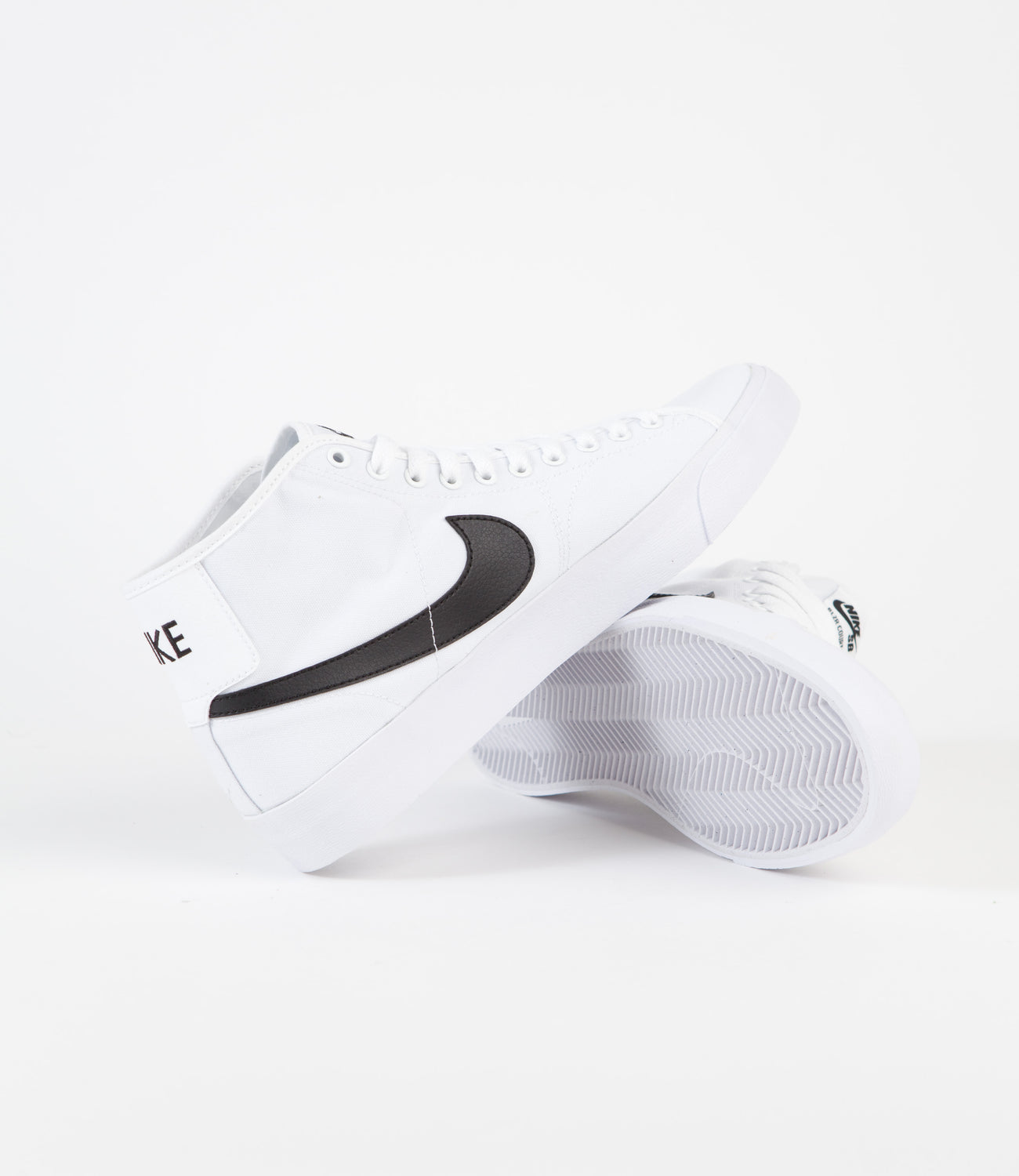 Nike SB Blazer Court Mid Shoes - White / Black - White | Flatspot