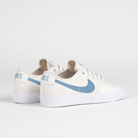 Nike SB Blazer Court Shoes - Phantom / Cerulean - Phantom - Gum Light Brown thumbnail