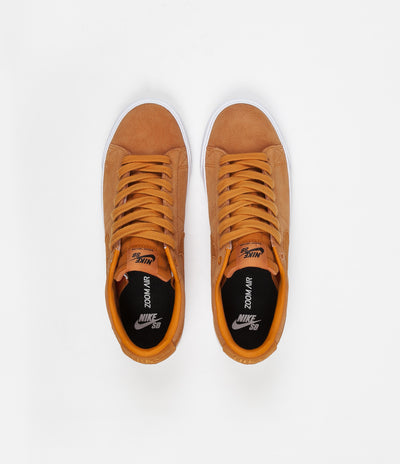 Nike SB Blazer Low GT Shoes - Cinder Orange / Cinder Orange - Obsidian