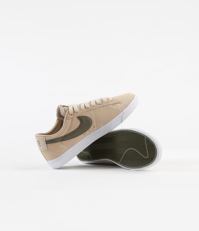 Nike SB Blazer Low GT Shoes - Desert Ore / Medium Olive