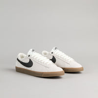 Nike SB Blazer Low GT Shoes - Ivory / Black - Gum Light Brown thumbnail