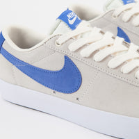 Nike SB Blazer Low GT Shoes - Pale Ivory / Pacific Blue - White thumbnail