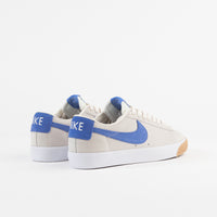 Nike SB Blazer Low GT Shoes - Pale Ivory / Pacific Blue - White thumbnail