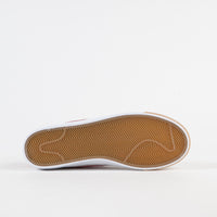 Nike SB Blazer Low GT Shoes - Sail / Cardinal Red - White - Gum Light Brown thumbnail
