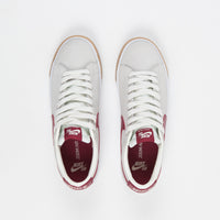 Nike SB Blazer Low GT Shoes - Sail / Cardinal Red - White - Gum Light Brown thumbnail