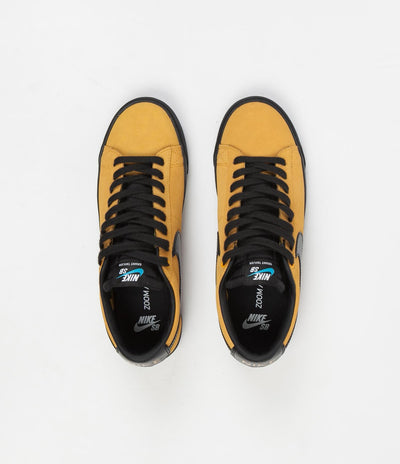 Nike SB Blazer Low GT Shoes - University Gold / Black - University Gold