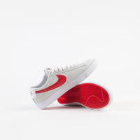 Nike SB Blazer Low GT Shoes - White / University Red thumbnail