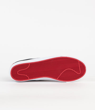 Nike SB Blazer Low Pro GT Premium Shoes - Black / Black - Varsity Red - Fir