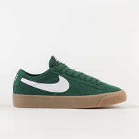 Nike SB Blazer Low Pro GT QS Shoes - Fir / White - Fir - Gum Light Brown thumbnail