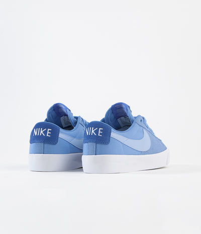 Nike SB Blazer Low Pro GT Shoes - Coast / Psychic Blue - Signal Blue - White