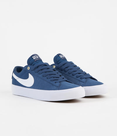 Nike SB Blazer Low Pro GT Shoes - Court Blue / White - Court Blue