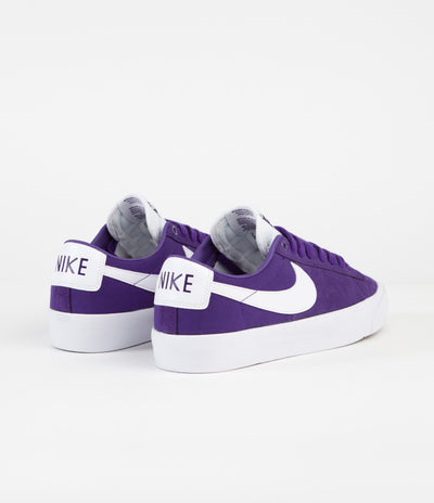 Nike SB Blazer Low Pro GT Shoes - Court Purple / White - Court Purple - White