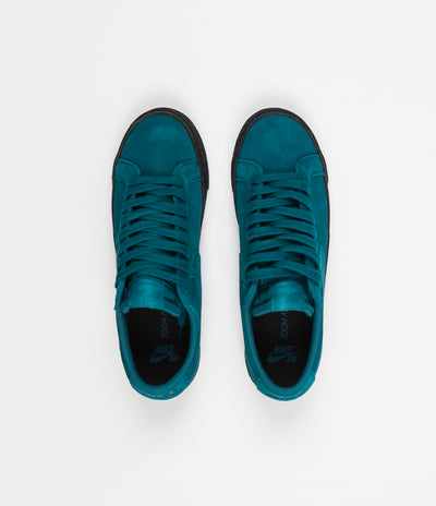 Nike SB Blazer Low Shoes - Geode Teal / Geode Teal - Black