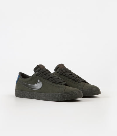 Nike SB Blazer Low Shoes - Sequoia / Sequoia - Blue Force
