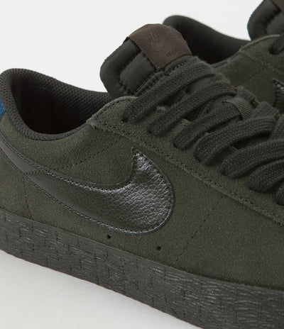 Nike SB Blazer Low Shoes - Sequoia / Sequoia - Blue Force