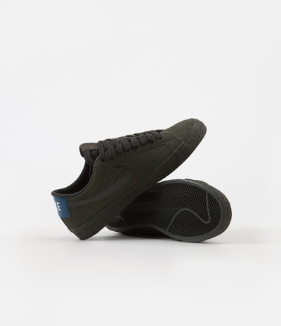 Nike SB Blazer Low Shoes - Sequoia / Sequoia - Blue Force