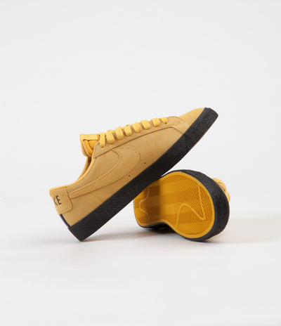 Nike SB Blazer Low Shoes - Yellow Ochre / Yellow Ochre - Black