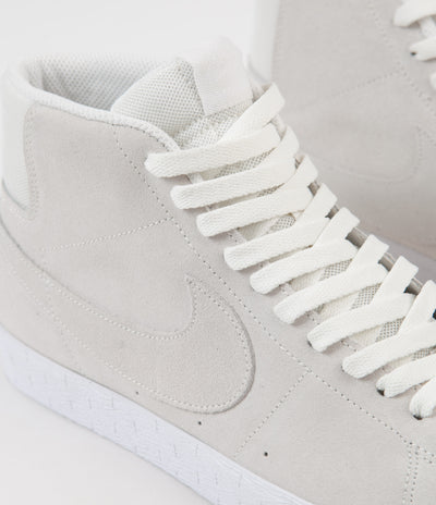 Nike SB Blazer Mid Deconstructed Shoes - Summit White / Summit White - White - White