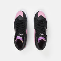 Nike SB Blazer Mid Edge Shoes - Black / Pink Rise - White - Purple Nebula thumbnail