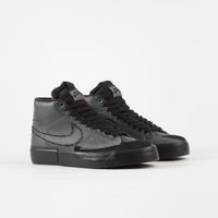 Nike SB Blazer Mid Edge Shoes - Iron Grey / Black - Black thumbnail