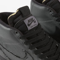 Nike SB Blazer Mid Edge Shoes - Iron Grey / Black - Black thumbnail
