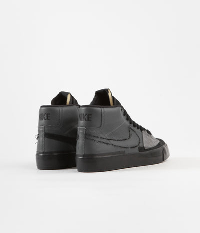 Nike SB Blazer Mid Edge Shoes - Iron Grey / Black - Black