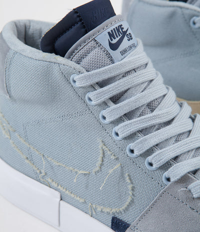 Nike SB Blazer Mid Edge Shoes - Obsidian Mist / Fossil - Obsidian Mist