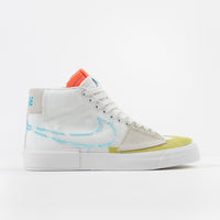 Nike SB Blazer Mid Edge Shoes - Summit White / Oracle Aqua - Summit White thumbnail