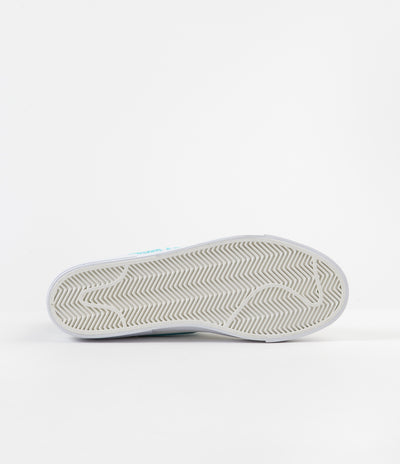 Nike SB Blazer Mid Edge Shoes - Summit White / Oracle Aqua - Summit White