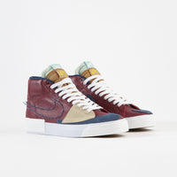 Nike SB Blazer Mid Edge Shoes - Team Red / Navy - Light Dew - Summit White thumbnail