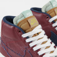 Nike SB Blazer Mid Edge Shoes - Team Red / Navy - Light Dew - Summit White thumbnail