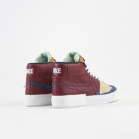Nike SB Blazer Mid Edge Shoes - Team Red / Navy - Light Dew - Summit White thumbnail