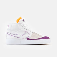 Nike SB Blazer Mid Edge Shoes - White / Viotech - White thumbnail