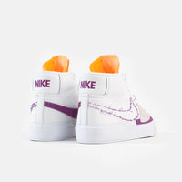 Nike SB Blazer Mid Edge Shoes - White / Viotech - White thumbnail