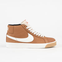 Nike SB Blazer Mid Orange Label Shoes - Dark Russet / Sail - Dark Russet - Black thumbnail