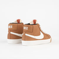 Nike SB Blazer Mid Orange Label Shoes - Dark Russet / Sail - Dark Russet - Black thumbnail